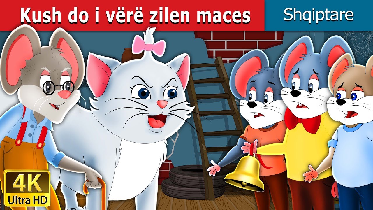 Kush do i vërë zilen maces | Who will Bell the Cat in Albanian |  @AlbanianFairyTales