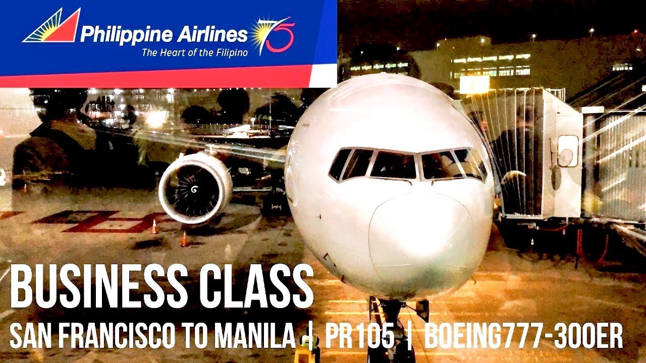 PHILIPPINE AIRLINES BUSINESS CLASS BOEING 777-300ER SFO-MNL