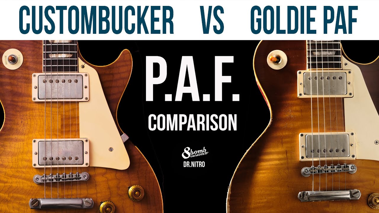 Gibson Custombucker VS 8Bomb Goldie PAF [сравнение звукоснимателей]