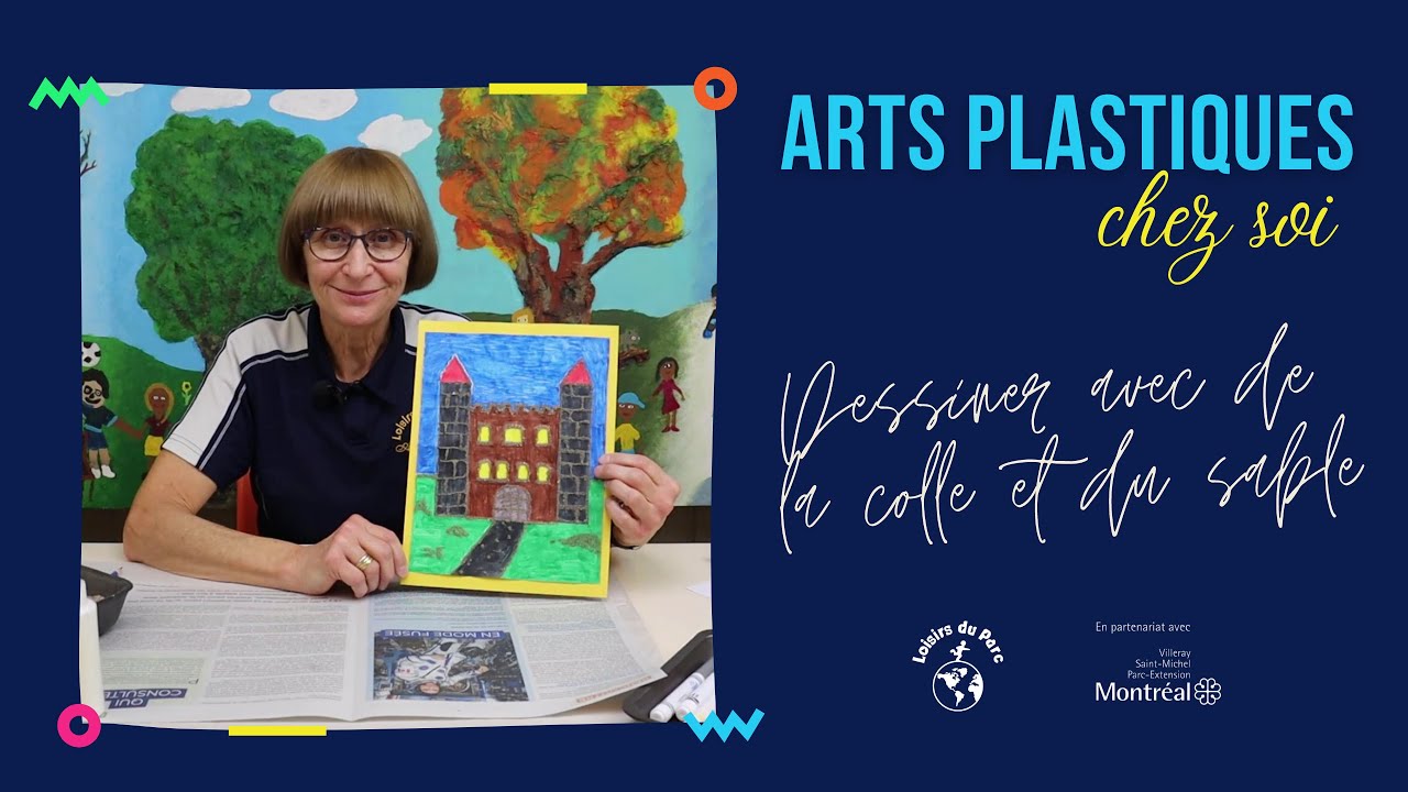 Arts Plastiques Chez Soi - Dessiner avec de la colle et du sable
