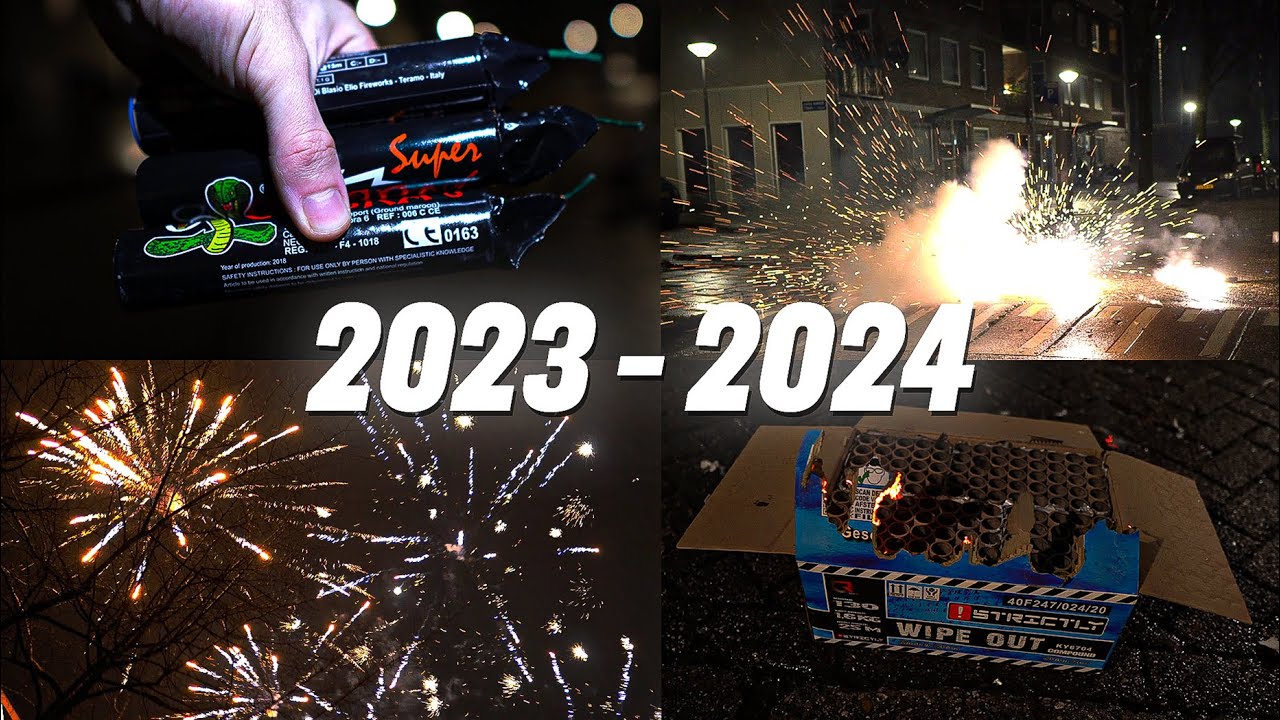 VUURWERK COMPILATIE 2023 - 2024 | OUD & NIEUW | 4K