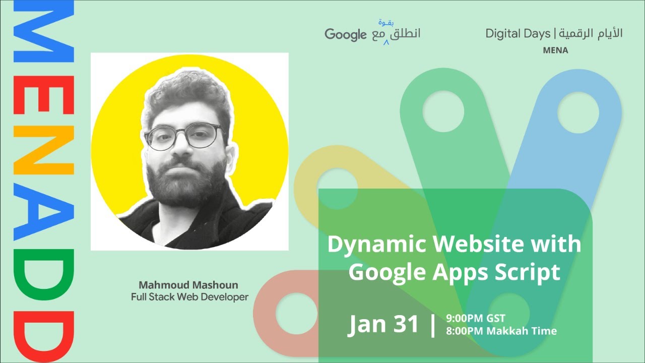 Dynamic Website with Google Apps Script (Mahmoud Mashoun)