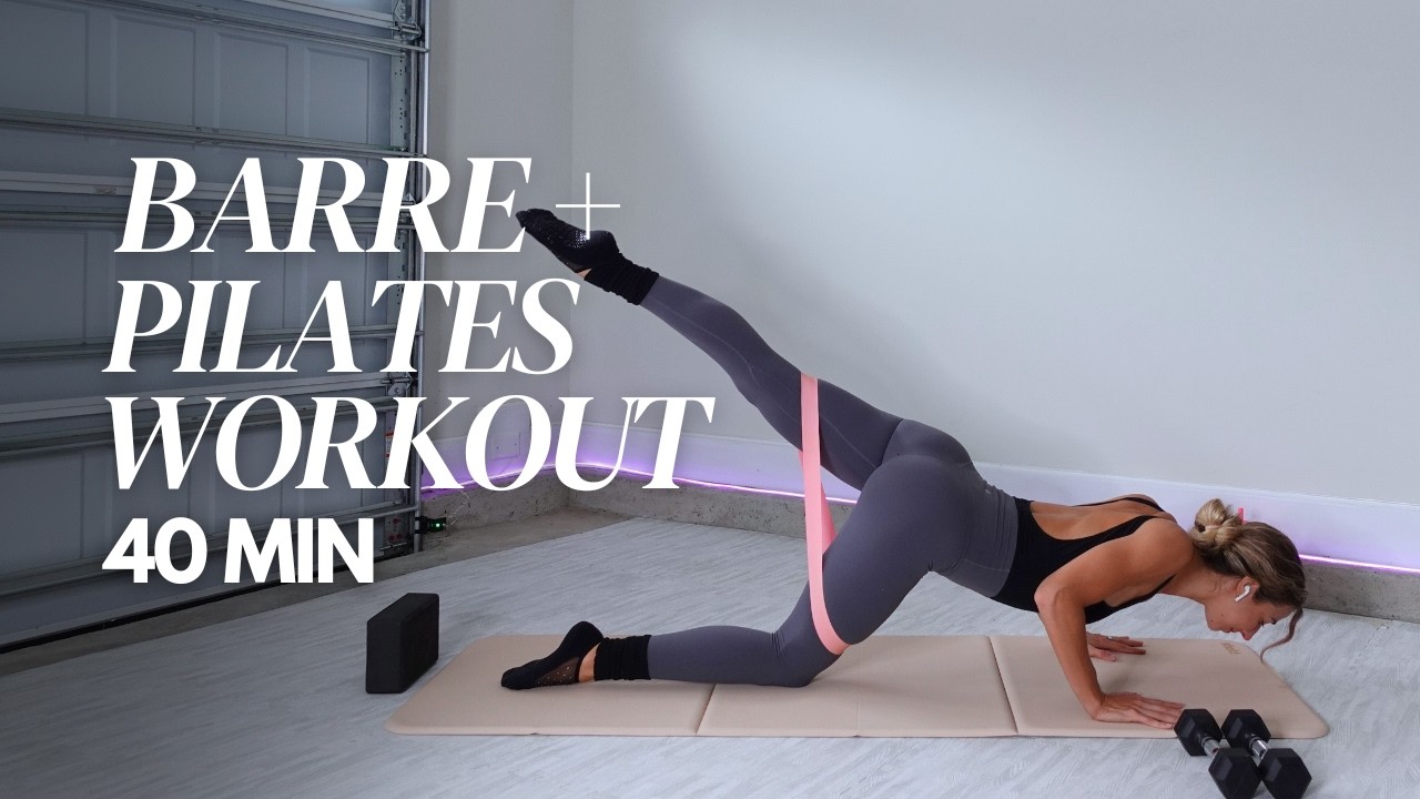 40-минутная тренировка BARRE + PILATES | Полное моделирование тела