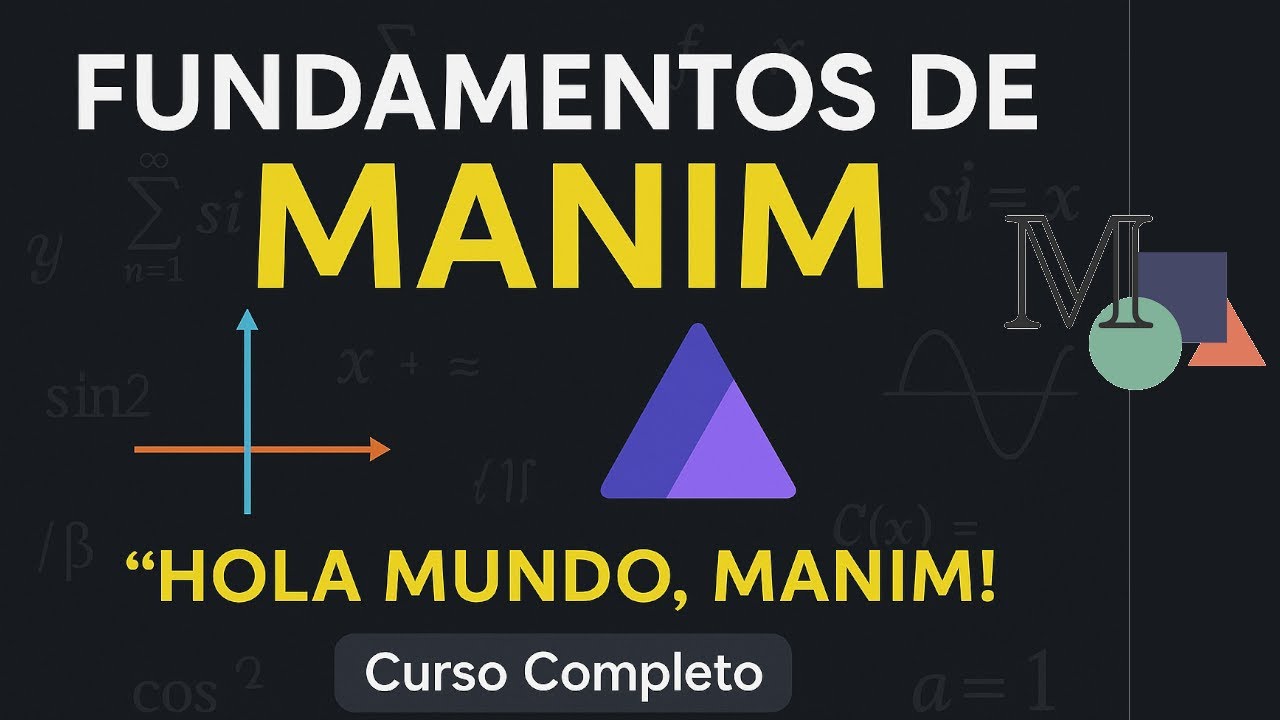 Fundamentos de MANIM y Python | ¡Hola Mundo! | Curso de animaciones con Python Manim