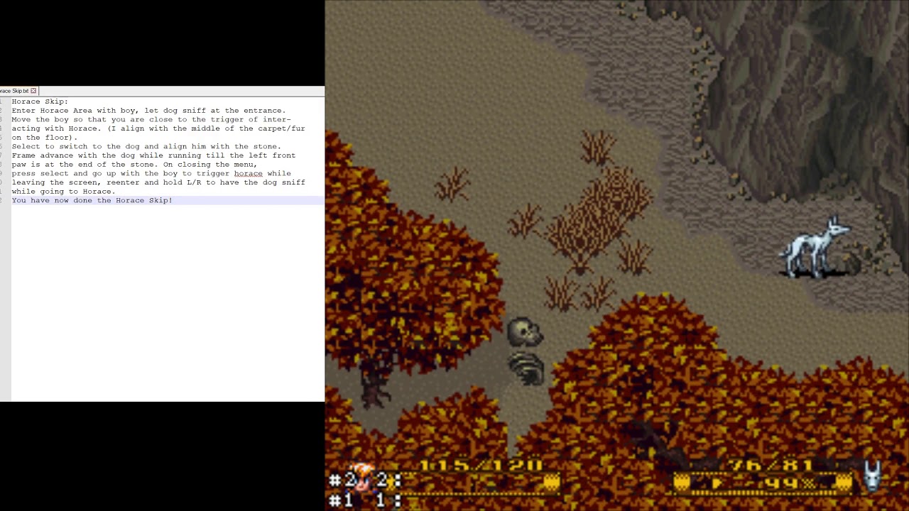 Secret of Evermore - 100% Horace Skip