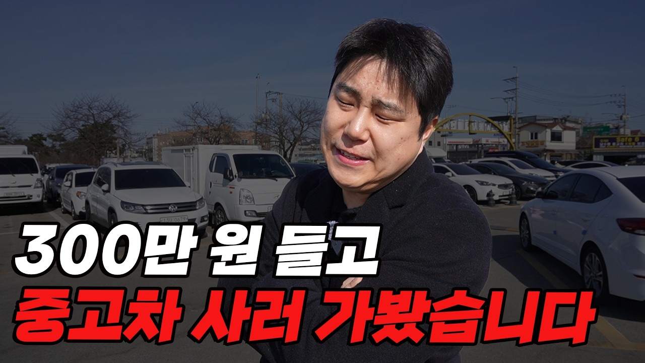 300만원 들고 중고차 사러 가봤습니다...