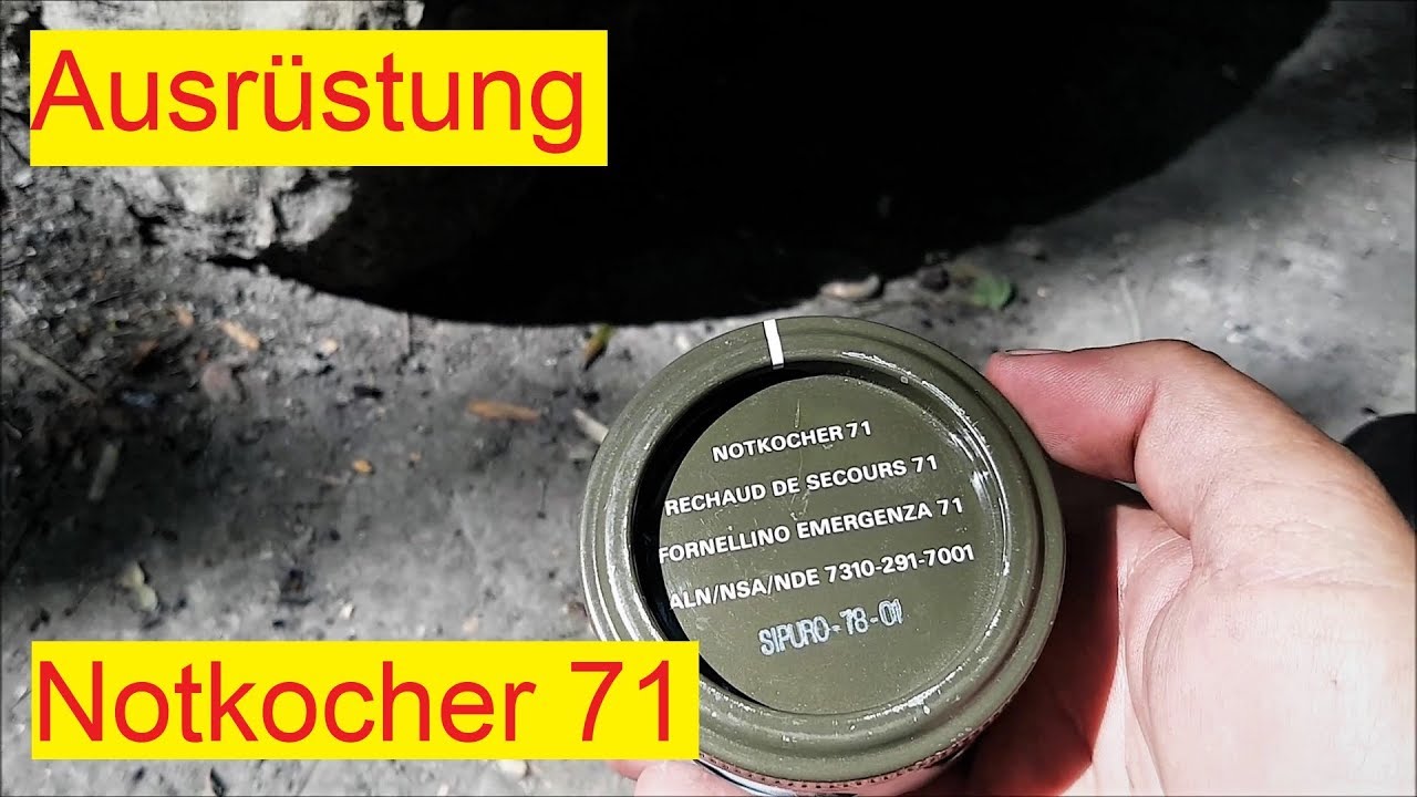 Ausrüstung: Notkocher 71 (nix M71!) aus Sicht eines Schweizer Ex-Unteroffiziers│CH-Mundart #015