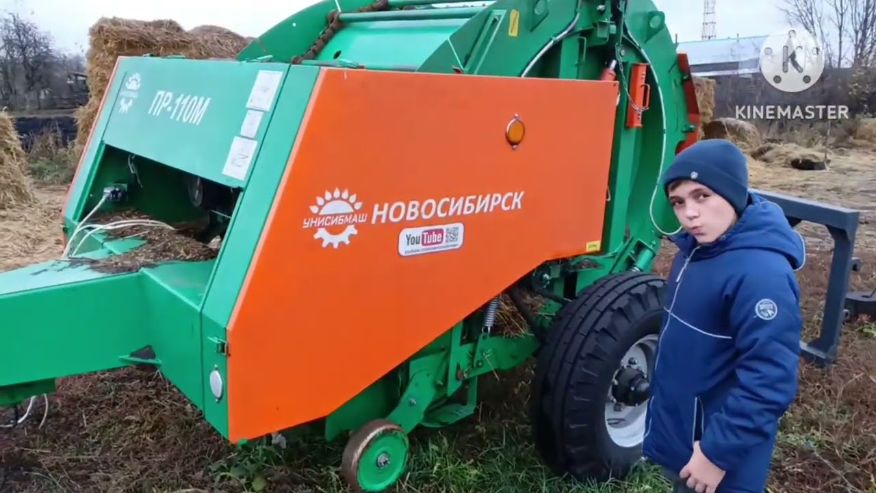 Пресс-подборщик ПР 110М от Унисибмаш | 2500 РУЛОНОВ | Производительность пресса |Сенокос 2023