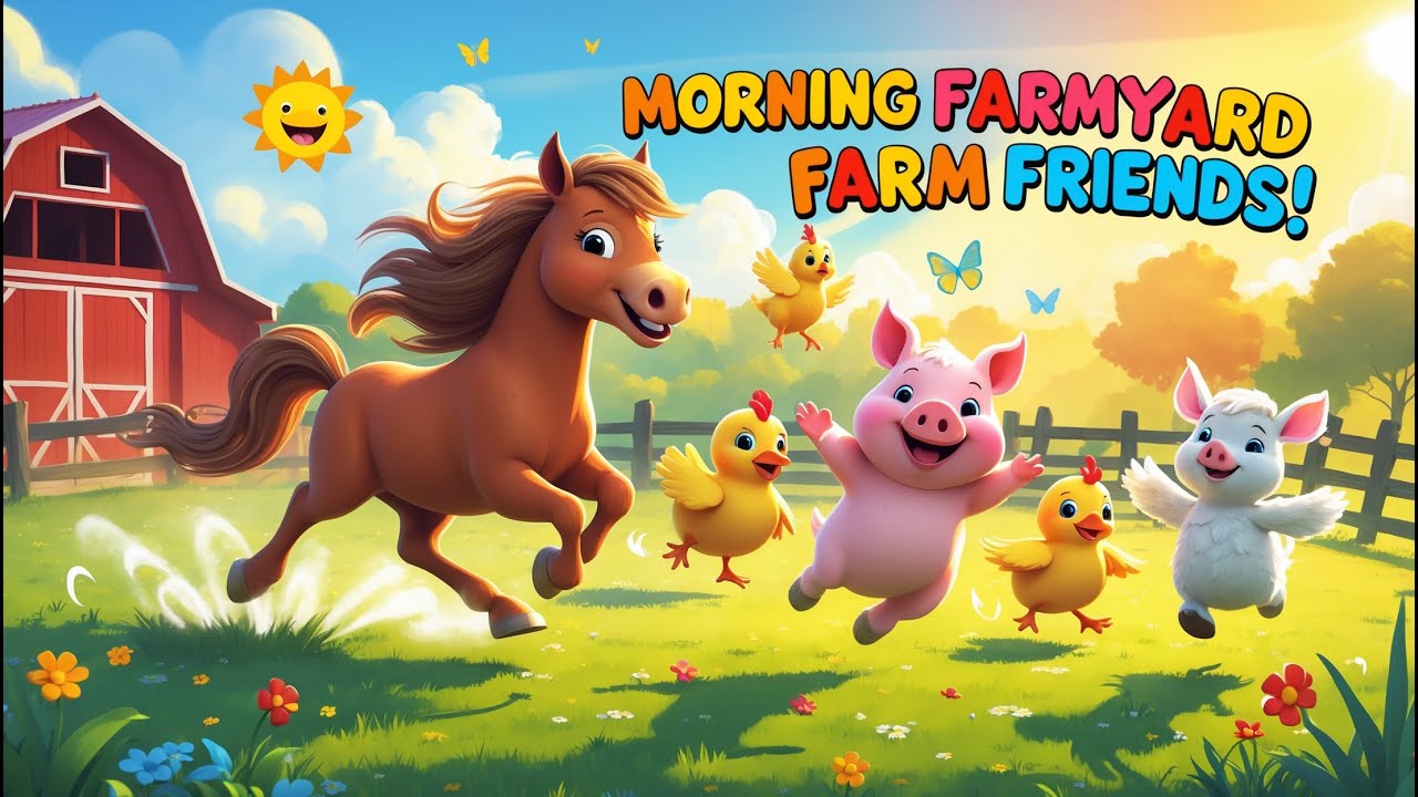 Farmyard Friends: Fun Kids Rhymes with Farm Animals | Educational Songs for Children farmyard friend