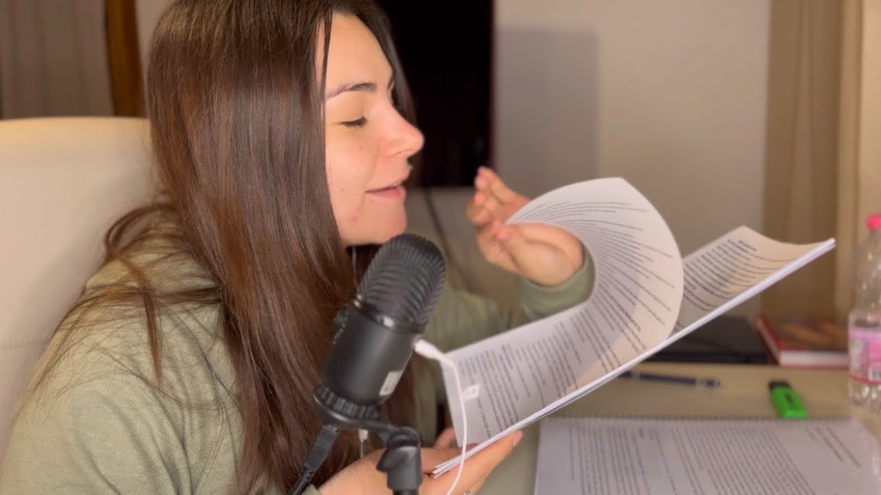 ASMR ita | Ripasso in whispering + finger fluttering