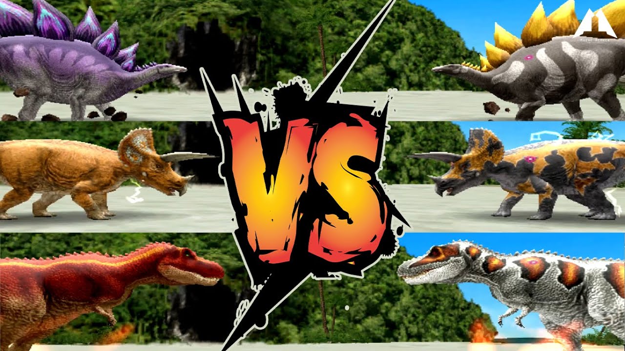 Dinosaur King Awaken 恐竜キング Stegosaurus Chomp Terry VS Armathus Maximus Gigas 3VS3
