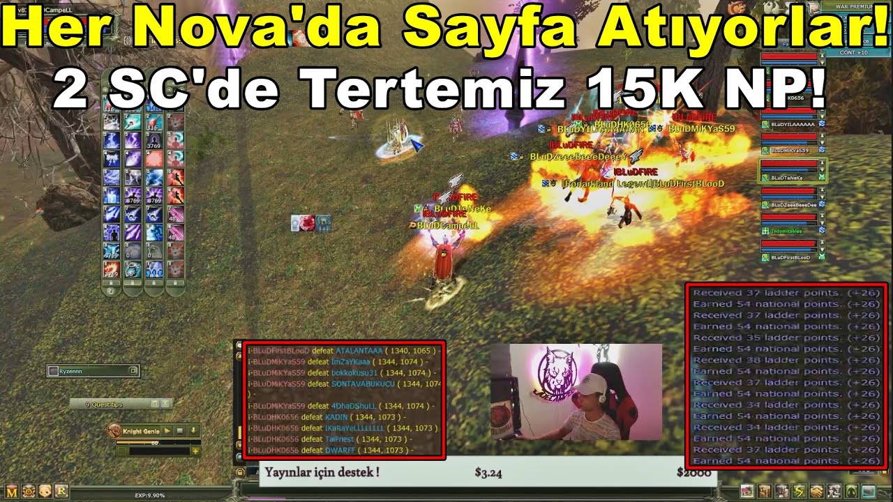 Worm Keser Gibi | 2 SC'de 15K NP Kasan Mage Ekip Yapmışlar! | Knight Online