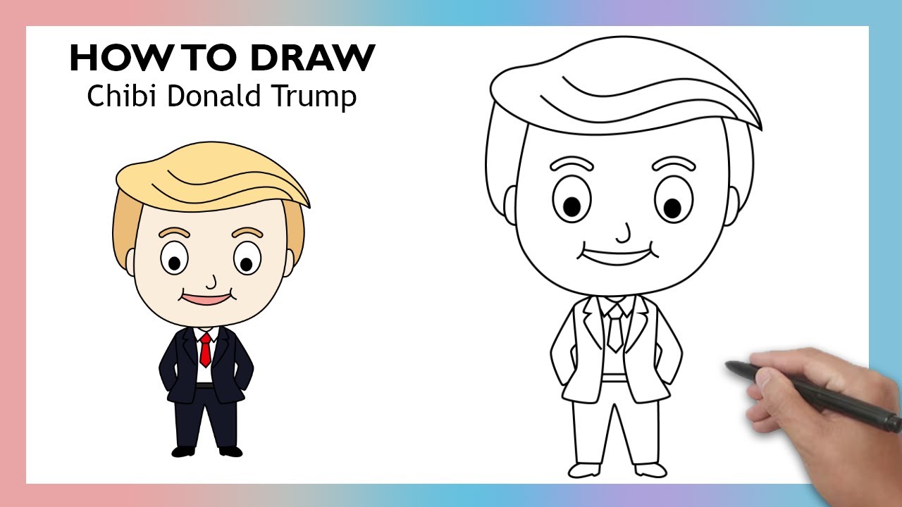 How to Draw Chibi Donald Trump