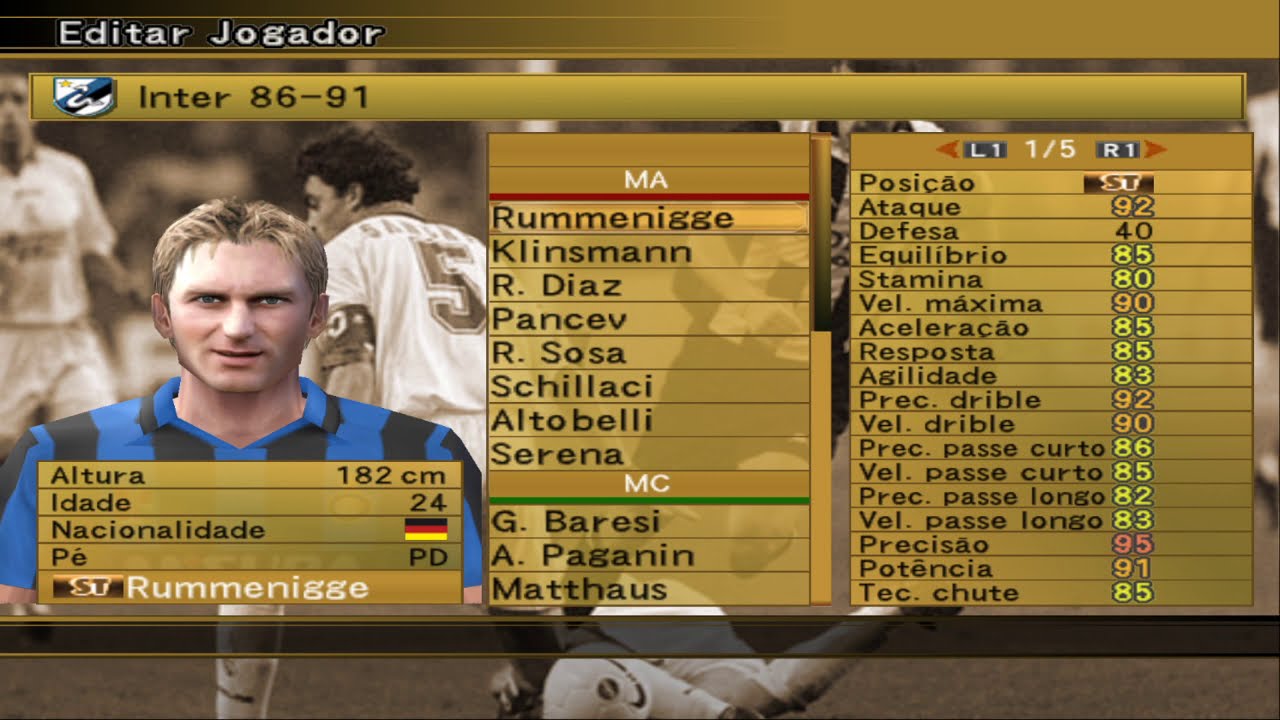 History of English Football League WE10 PS2 - List of Teams