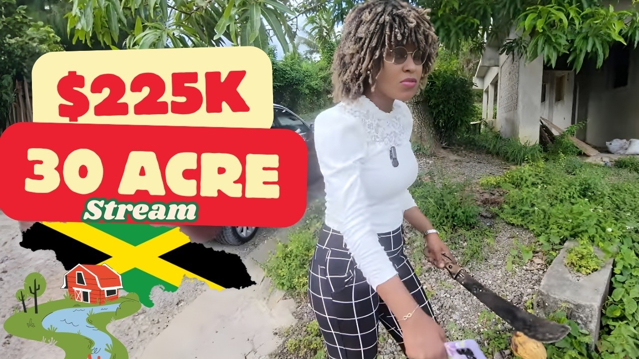 30 акров + ручей + двухэтажный дом с 6 спальнями (частично построенный), Сент-Мэри, Ямайка.