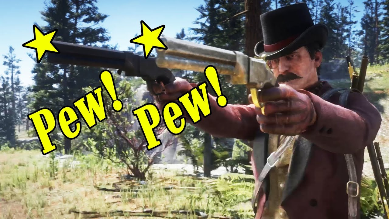 Shooting Both Volcanic Pistols at the Same Time | Red Dead Online