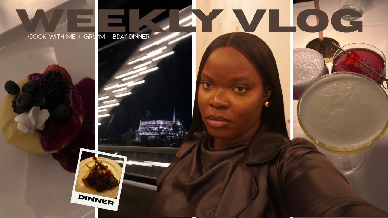 WEEKLY VLOG - cook w/me + grwm + dinner with the girls