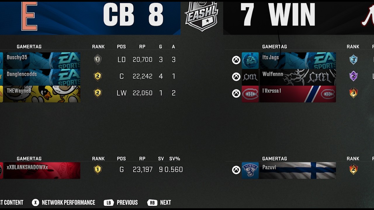 #nhl26 #eashl A big Team Comeback W