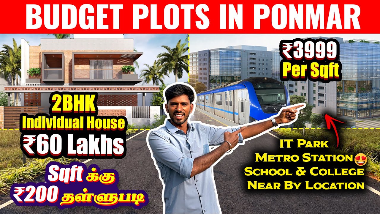 Budget Plots For Sale In Ponmar | Near Medavakkam & Siruseri | Sanjaysamy | Vlog #462