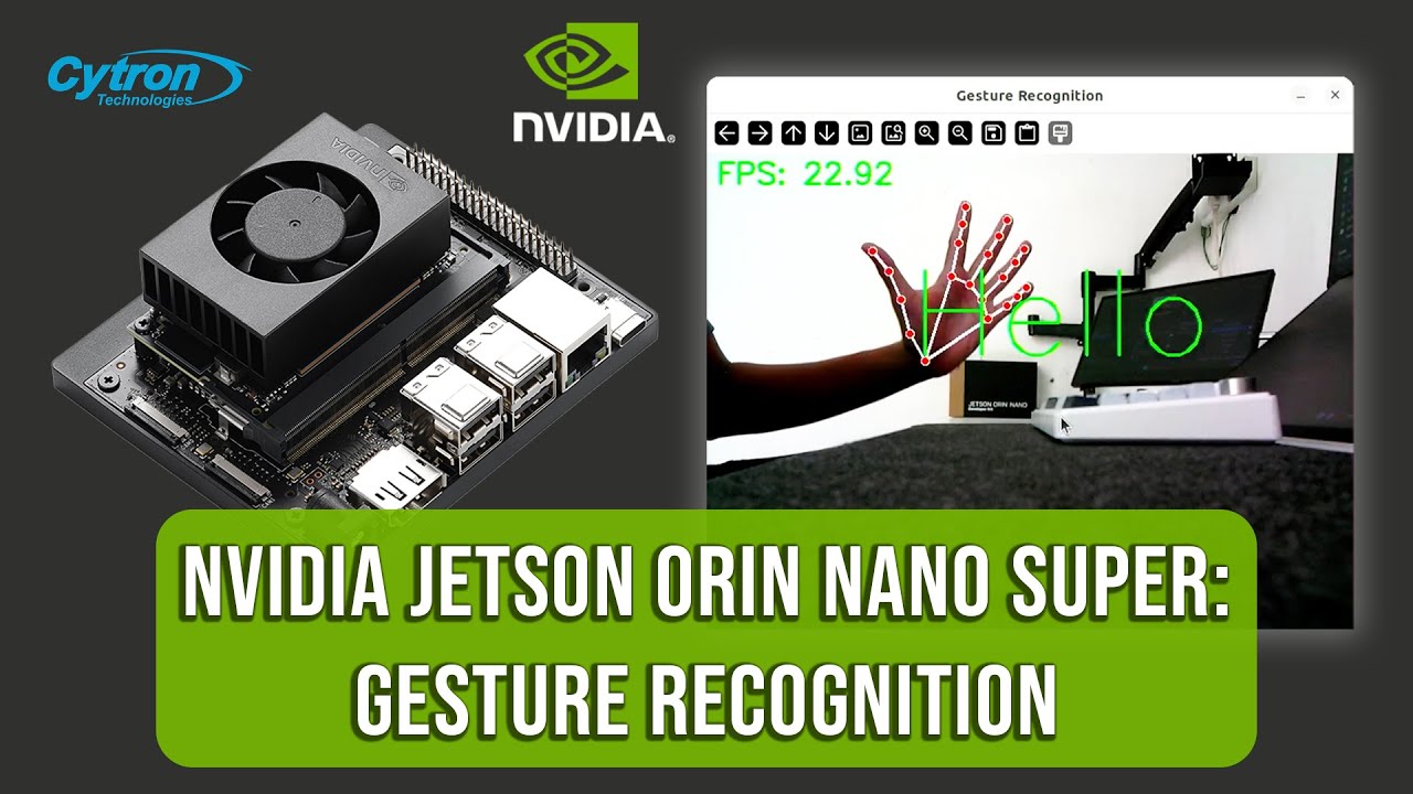 Nvidia Jetson Orin Nano Super: распознавание жестов