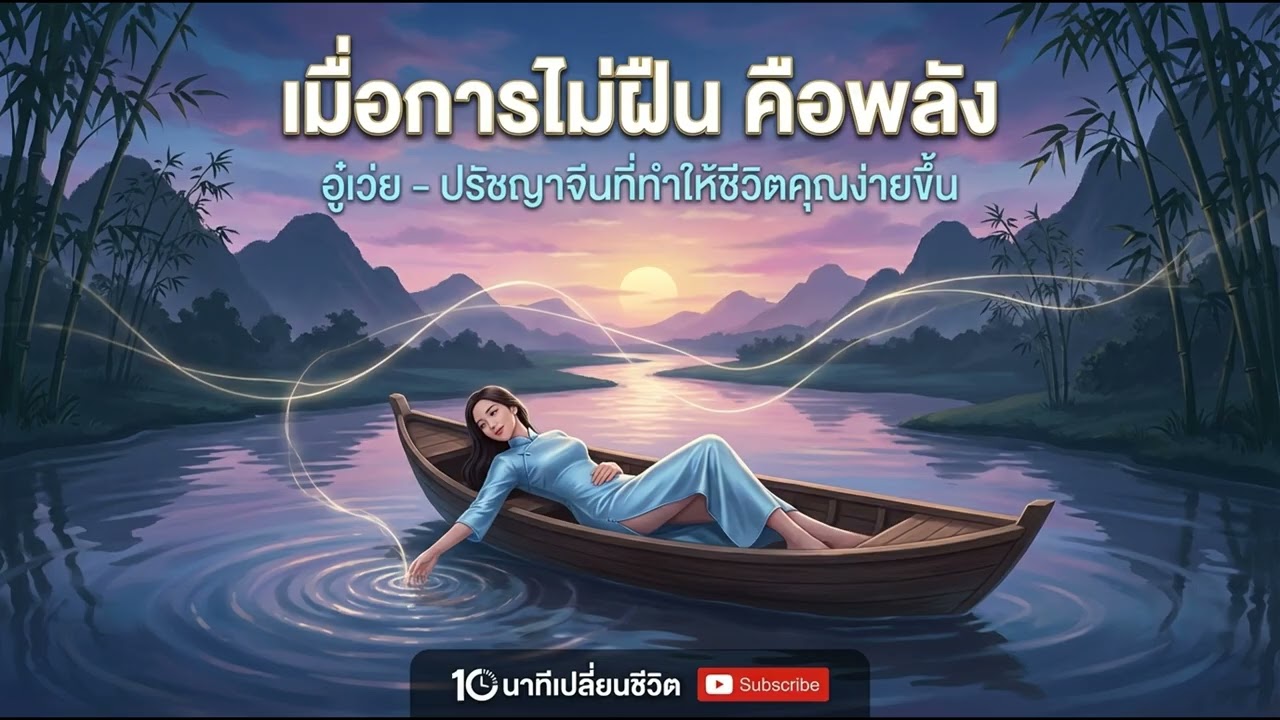 🌊🪷 เมื่อการไม่ฝืน คือพลัง | อู๋เว่ย ปรัชญาจีนที่ทำให้ชีวิตคุณง่ายขึ้น (10 นาทีเปลี่ยนชีวิต)