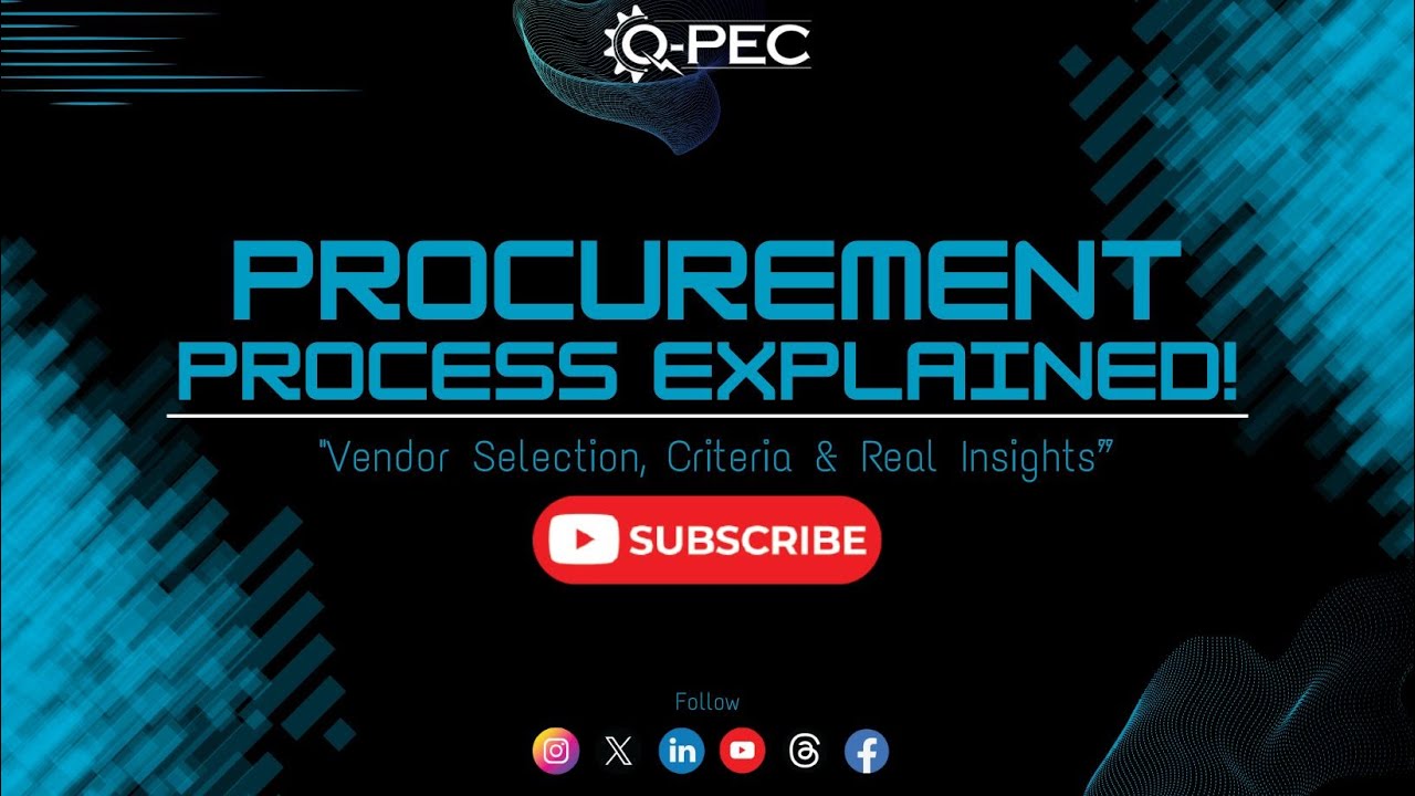 Q-PEC Procurement Training | Vendor Selection, Evaluation & Insights