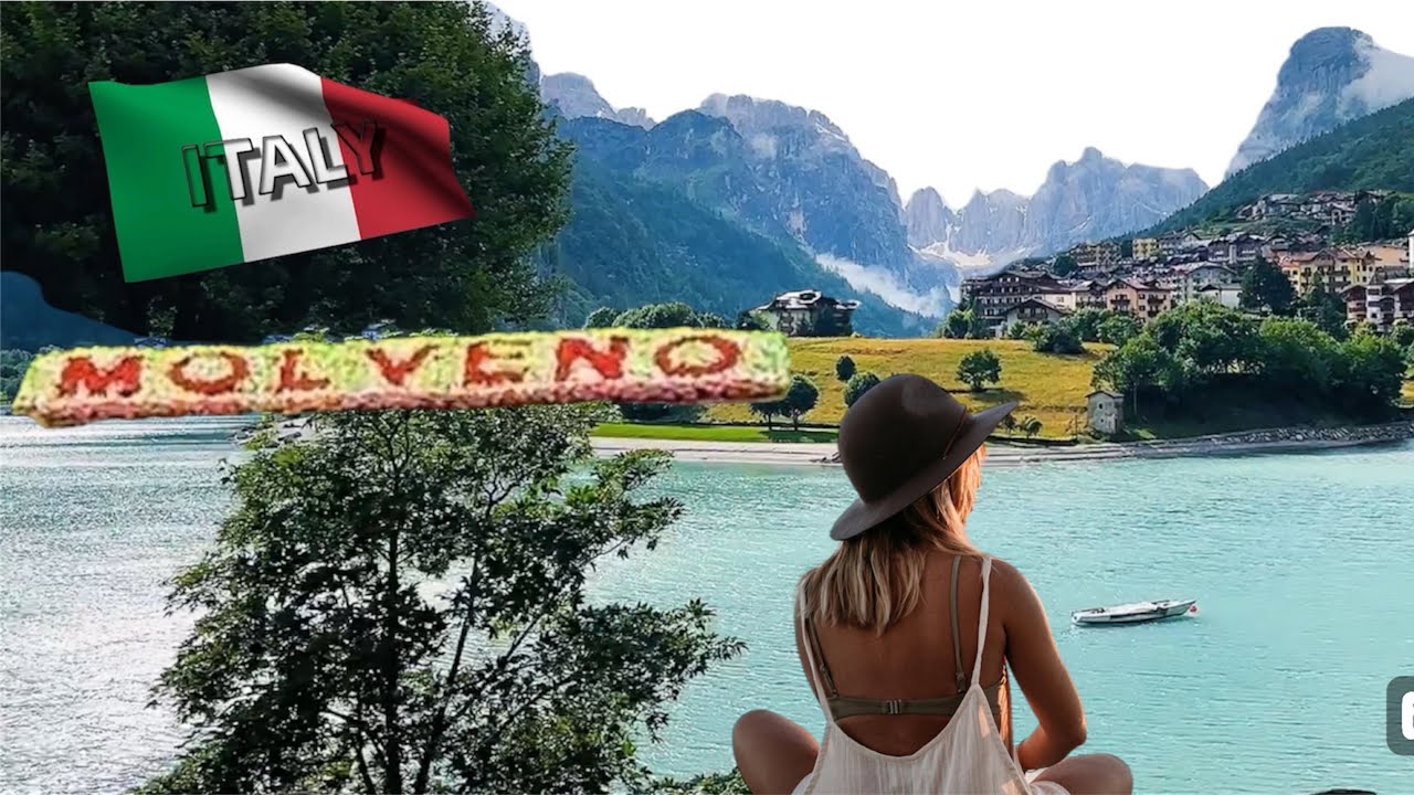 Molveno lake italy  july 2024 summar   4K walking tour live