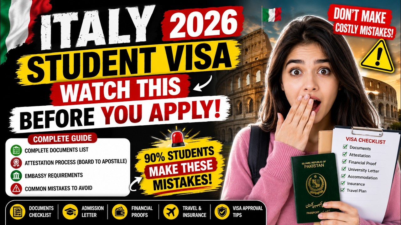 Italy Student Visa 2026 Latest Update: Watch BEFORE You Apply! | Complete Documents & Embassy Guide