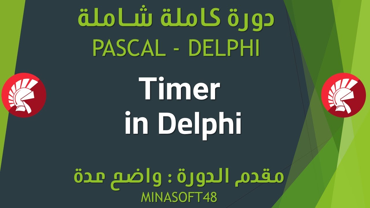 075 PASCAL AND DELPHI TUTORIAL - Timer in Delphi