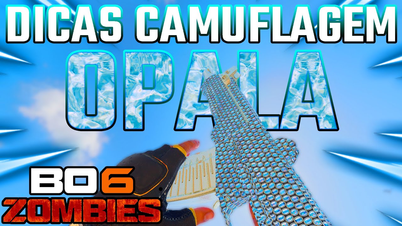 Como Fazer CAMUFLAGEM OPALA MAIS FÁCIL no Zombies do CoD BO6 😱🔥! (Dicas Camuflagens Zombies S3 BO6)