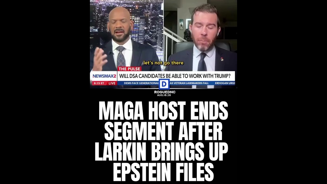 MAGA Host ENDS Interview After Epstein Files Get Mentioned 😳 #Trump #Epstein #MAGA