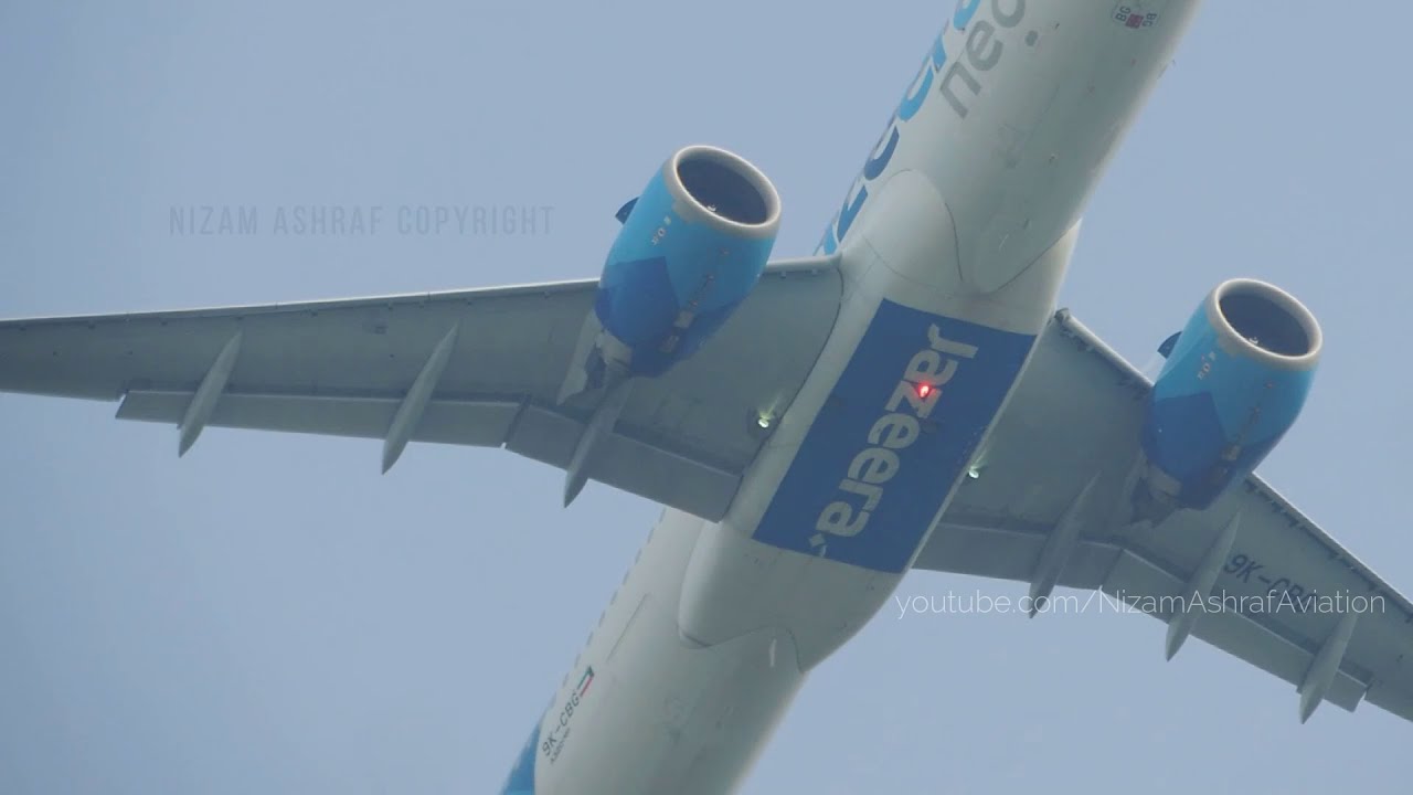 Jazeera Airways Airbus A320NEO TAXI and TAKEOFF from Cochin International Airport [HD]