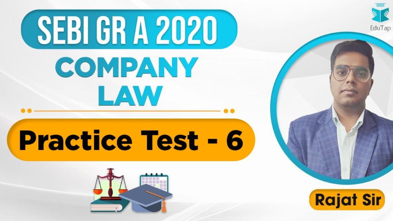 SEBI Grade A 2020 | MCQ Series | Practice test for Paper 2 | Lecture 37