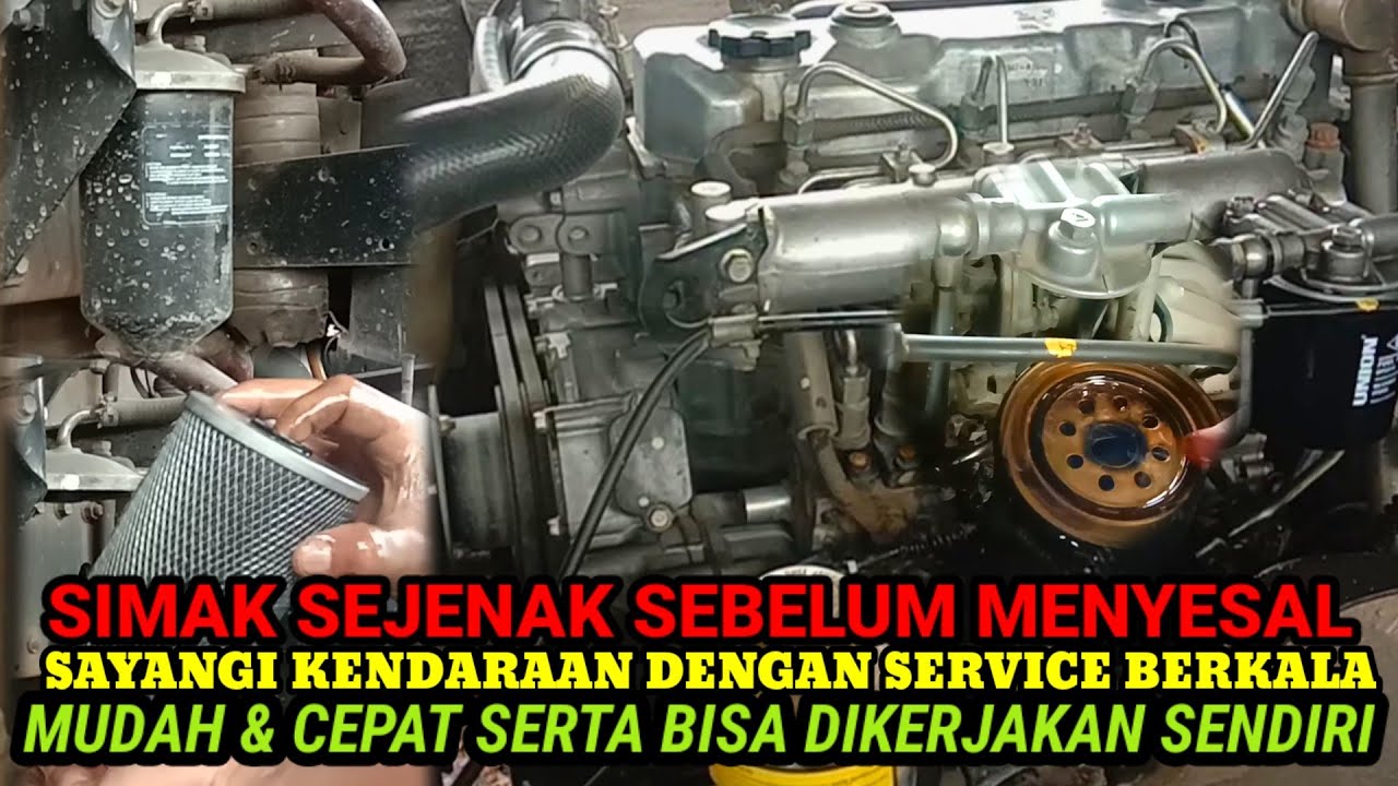 Perawatan Truk Canter,, dengan service secara berkala/rutin.