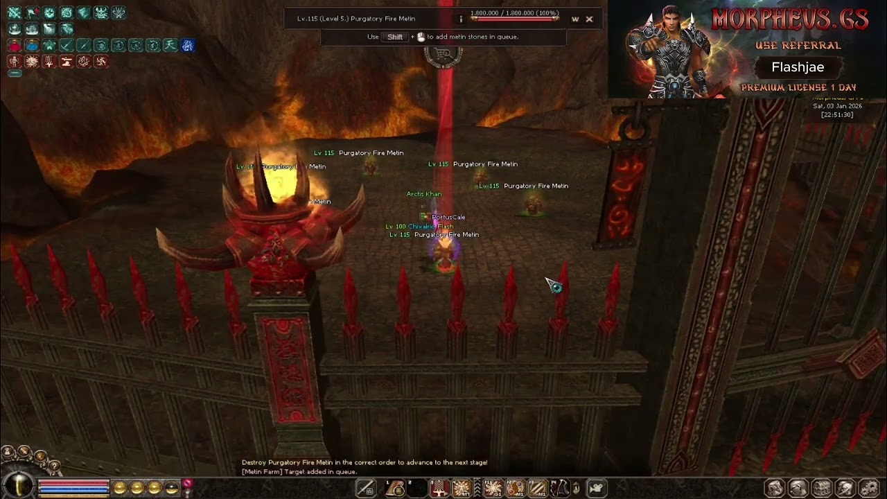 Morpheus Metin2 Gameplay #5 Full run Razador dungeon 