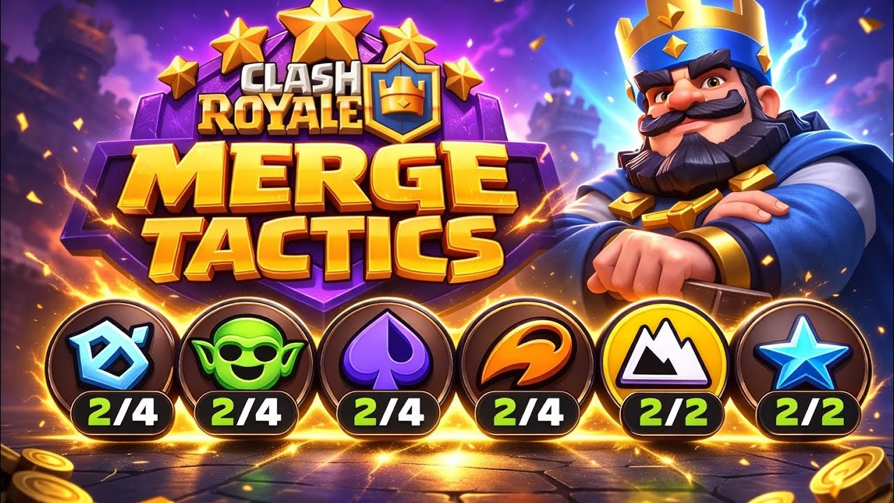Cheapest Elixir Comp in CLASH ROYALE MERGE TACTICS🤑🔥#clashroyale #games #gaming #supercell 