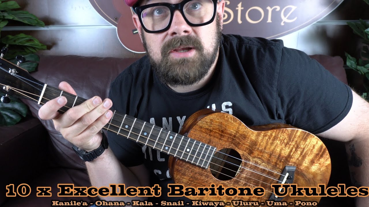 10 x Excellent Baritone Ukuleles - Kanile'a, Kala, Ohana, Uluru & More