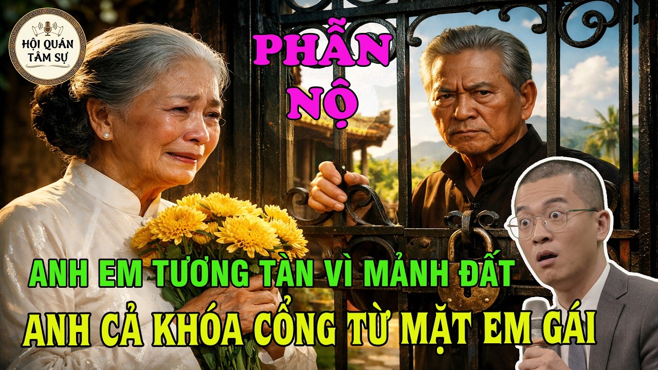 TÂM SỰ TUỔI XẾ CHIỀU: Anh Em Tương Tàn Vì Mảnh Đất Của Cha - Anh Cả Khóa Cổng Từ Mặt Em Gái 73 Tuổi