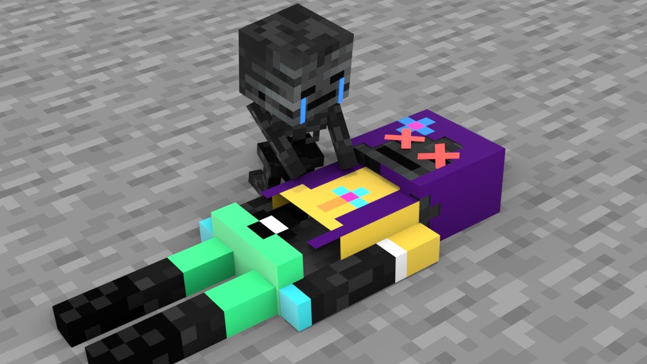 Baby Wither Skeleton Sad Life - Sad Story - Minecraft Animation