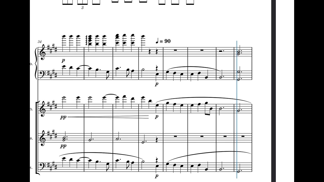 (자작곡) reverberation (Pf, Vn, Vns, Vcs)