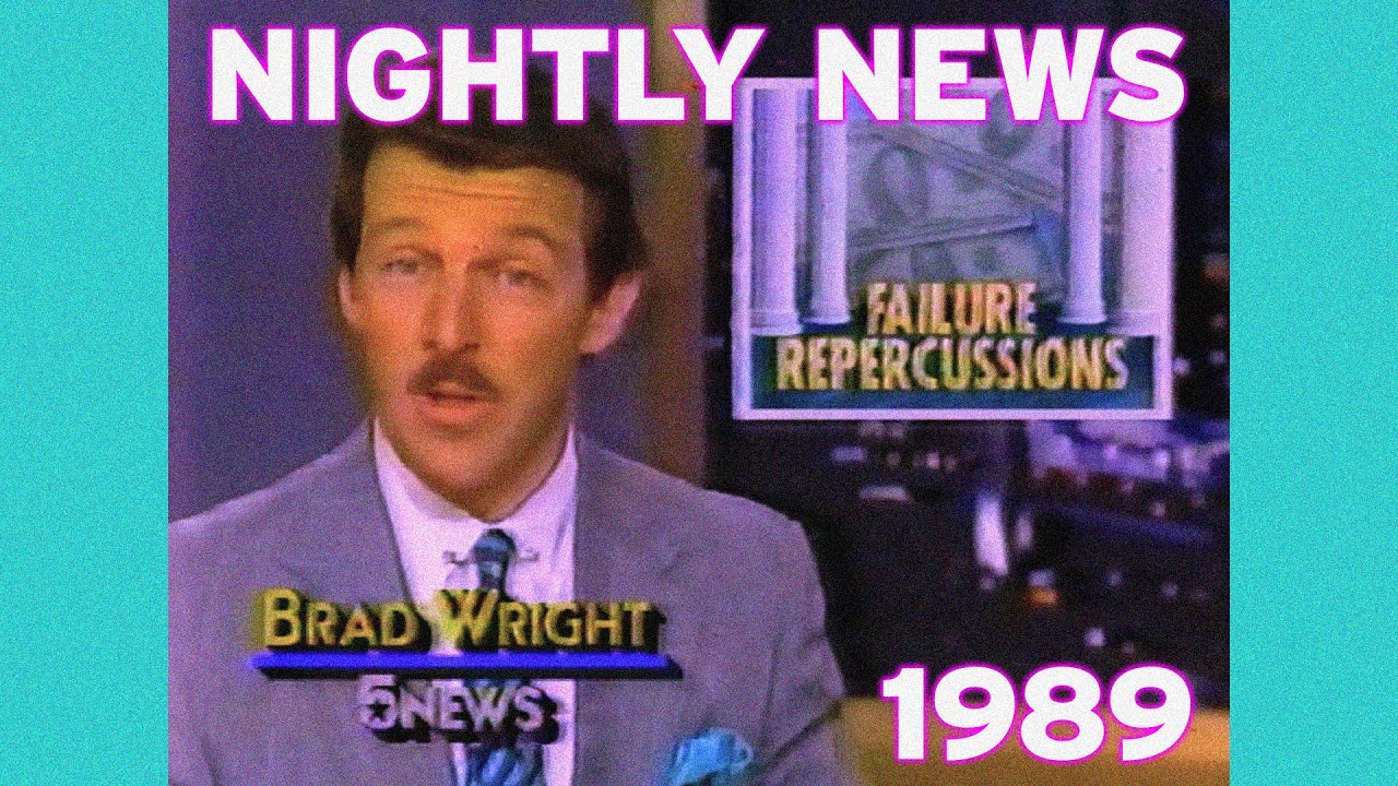 Channel 5 News Tonight KXAS-TV Dallas Fort Worth  | April 3, 1989 + Commercial Breaks
