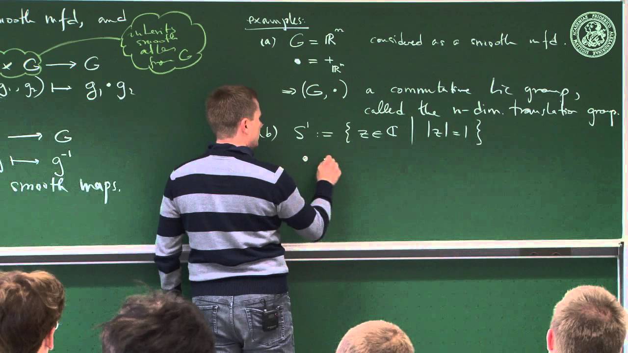 Lie groups and their Lie algebras - Lec 13 - Frederic Schuller
