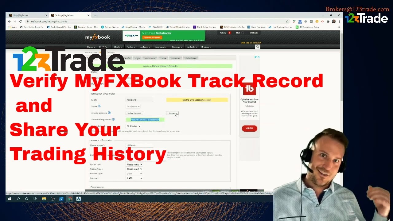 [MyFXBook] Connect to Metatrader 4 (MT4) - [Verify Trading Privileges and Share Myfxbook]