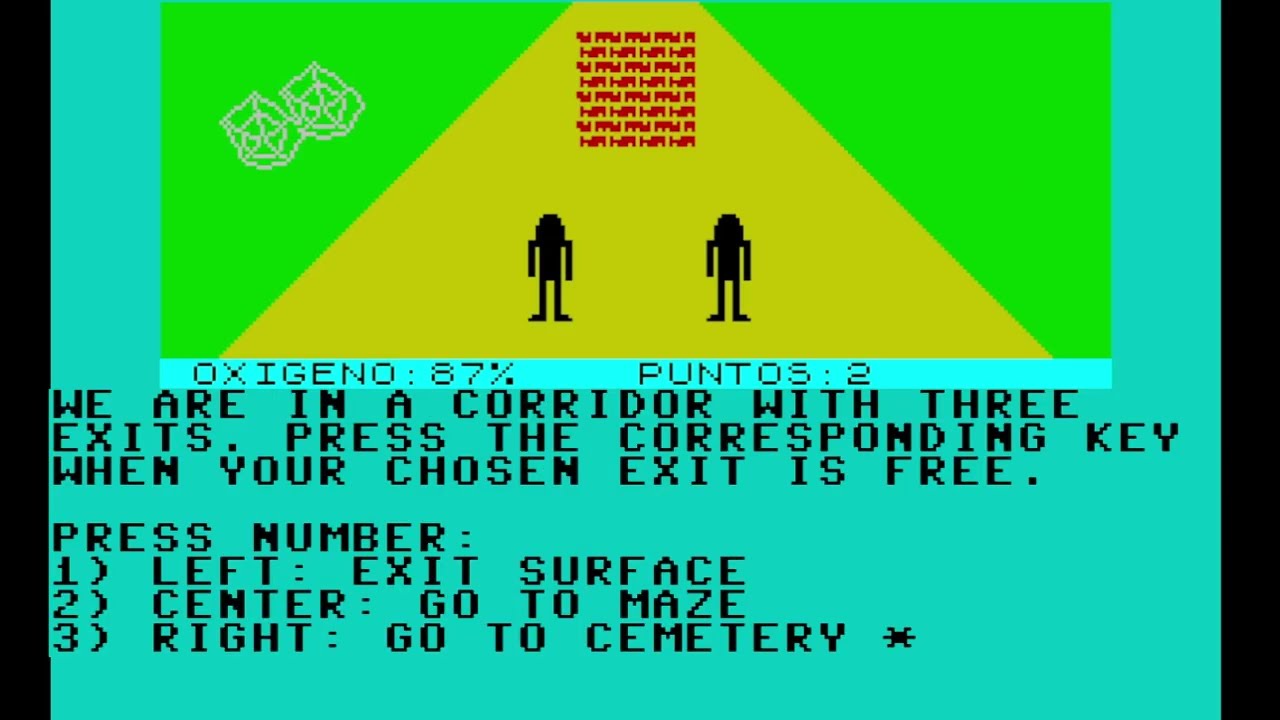 ZX Spectrum Game: Mision Sobrevivir (Mission: Survival)