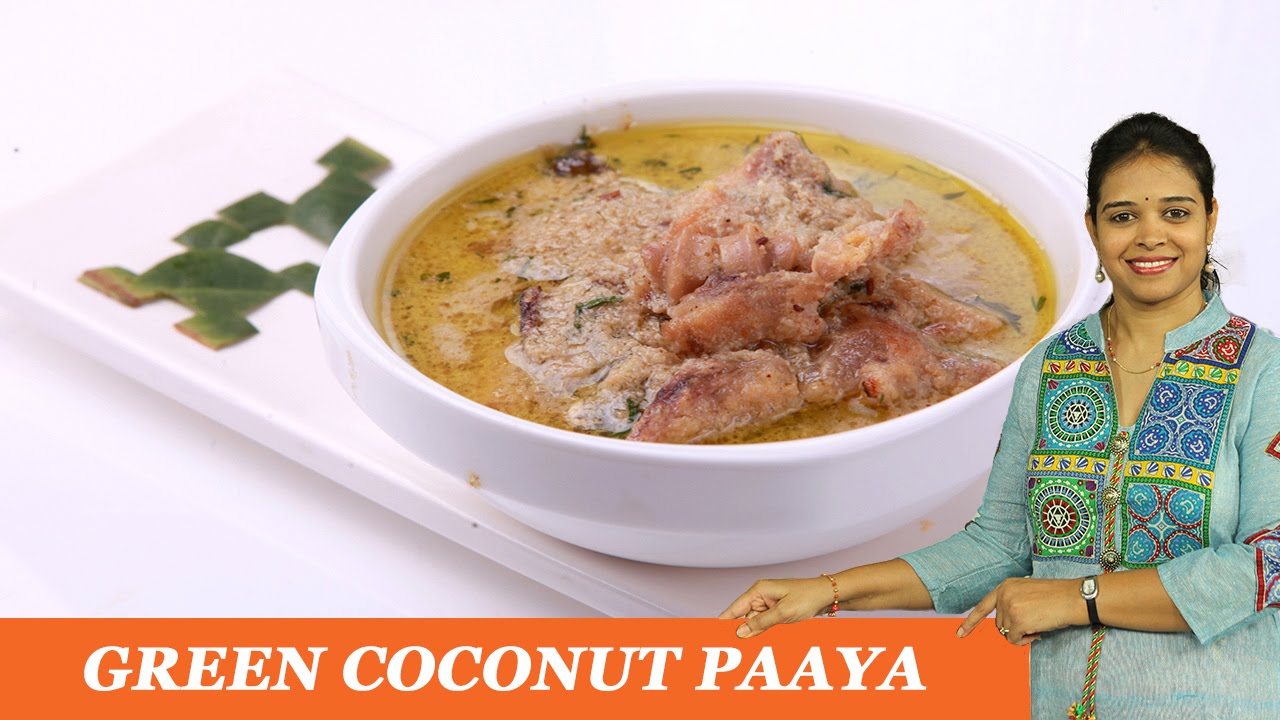 GREEN COCONUT PAAYA - Mrs Vahchef