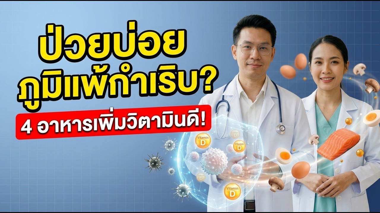 ป่วยบ่อย ภูมิแพ้กำเริบ! 4 แหล่ง 'วิตามินดี' จากอาหาร เพิ่มภูมิคุ้มกันไม่ง้อแสงแดด