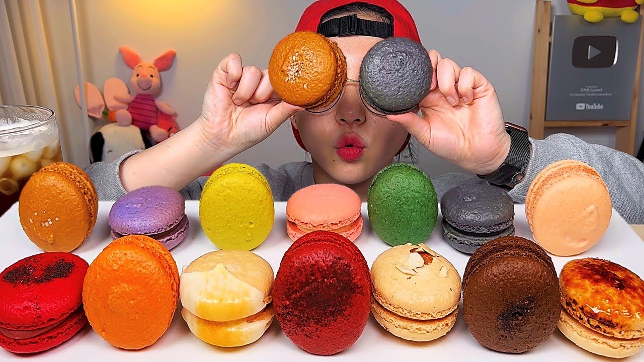오랜만에 마카롱이 먹고싶었어요🥹 마카롱 디저트 먹방 Dessert Mukbang