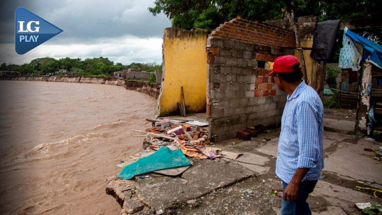 La crecida causó estragos en varias casas del la Banda del Río Salí: 