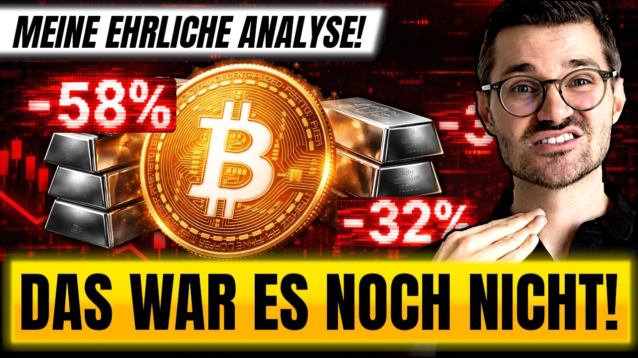 UPDATE Bitcoin & Silber: SO weit wird der Markt noch fallen! (und SO musst du JETZT handeln)