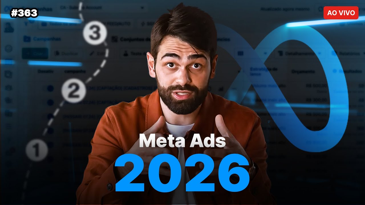 Como criar campanhas no Meta Ads em 2026 | Live #363